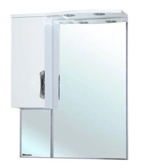 Зеркало-шкаф Bellezza Лагуна 65 L с подсветкой белый