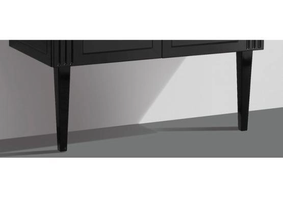 ATRIA-PIA-NL Комплект ног для базы, 2 шт Nero Lucido