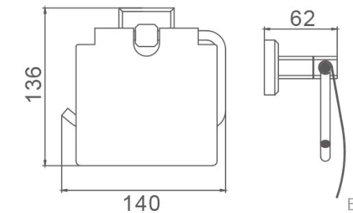Бумагодержатель Gappo G3803