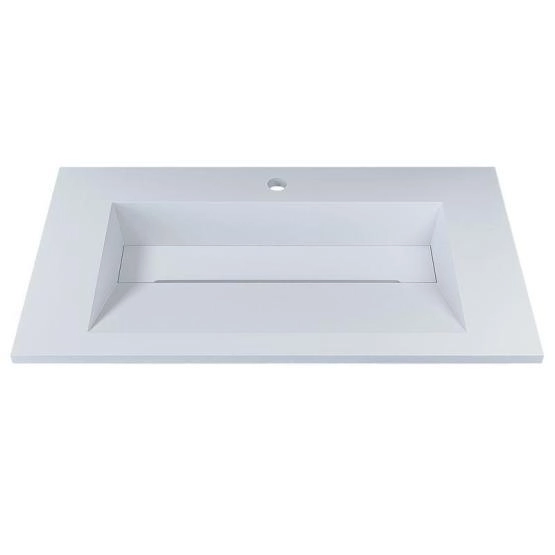 Раковина для ванной полувстраиваемая Uperwood Next Premium 70 см, прямоугольная, белая