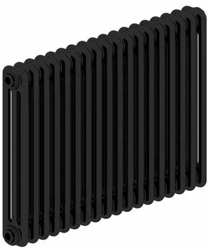 Irsap Tesi 3 трубчатый радиатор 744х101х402, стальной, боковое подключение 1/2”. код 02,  цвет черный матовый