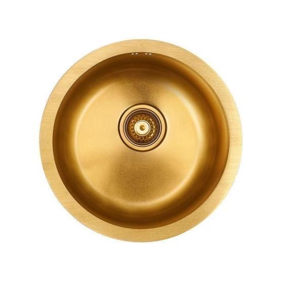 Кухонная мойка Paulmark WERRA PM404646-BG D460мм брашированная нерж. сталь