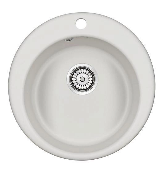 Мойка для кухни Paulmark GELEGEN, PM404800-WH, белый, D475 мм