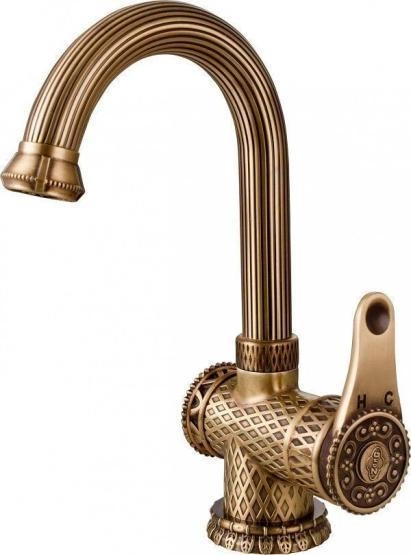 Смеситель для раковины ZORG Antic (A 411U-BR) бронза