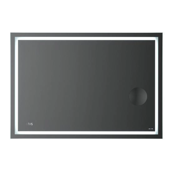 Зеркало AM.PM GEM 100 см Led-подсветка, часами и косметическим зеркалом, M91AMOX1003WG