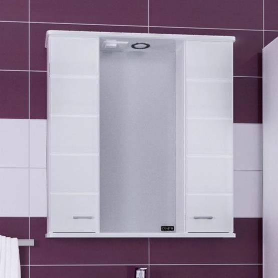 Зеркальный шкаф СаНта Омега 75 107005, с подсветкой