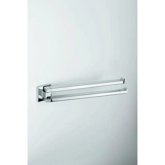 Полотенцедержатель Colombo Basic Q B3712 33.4см двойной поворотный, хром