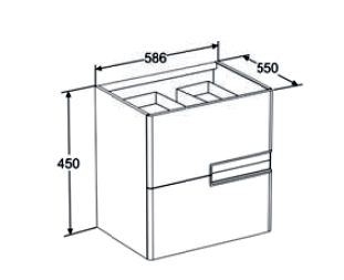 Тумба для раковины Roca Victoria Nord Ice Edition ZRU9302730 белый 60 см