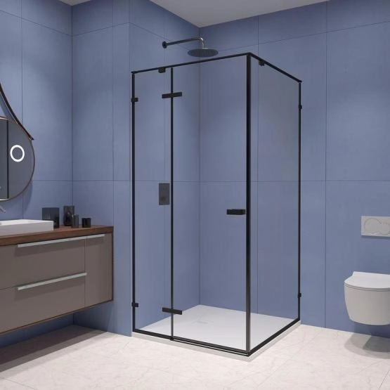 Душевой уголок RGW SV-030B Stilvoll 100x100 Черный матовый прозрачное