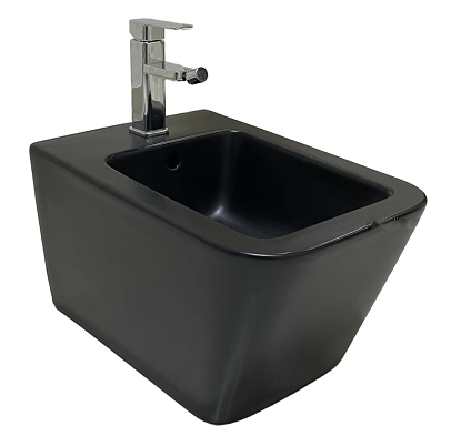 Биде Ceramalux NS5370MB подвесное, черный матовый 520x360x300