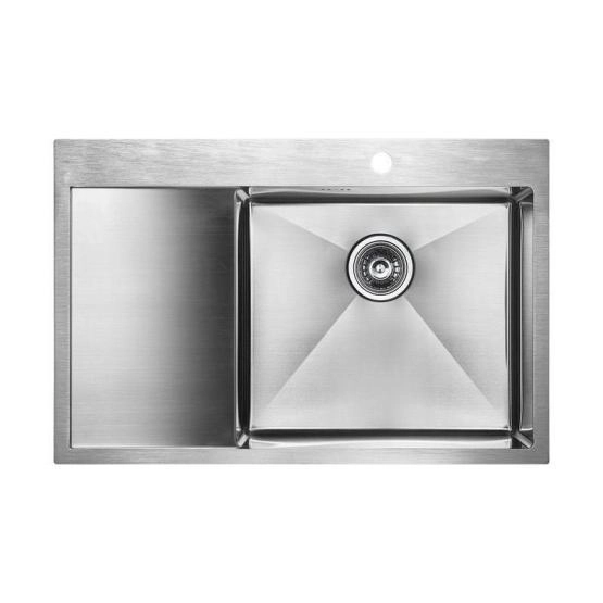 Кухонная мойка Paulmark ATLAN R PM217851-BSR правая 780х510мм брашированная нерж. сталь