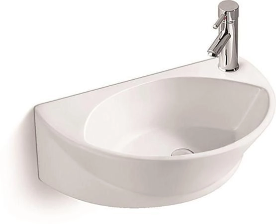 Раковина SantiLine SL-2016 40,5x27,5 подвесная керамическая Белый