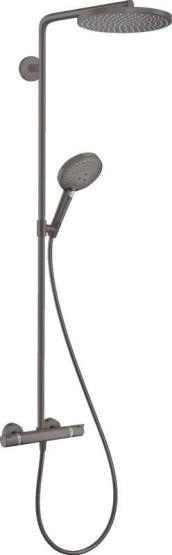 Hansgrohe 27633340 Raindance Select S Душевая система для душа с термостатом , ?240/120 мм, 1 реж. шлифованный черный хром