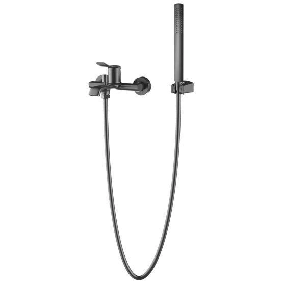 Смеситель для ванны Azario ABILITY с ручным душем, графит (AZ-VRY238331AJ)