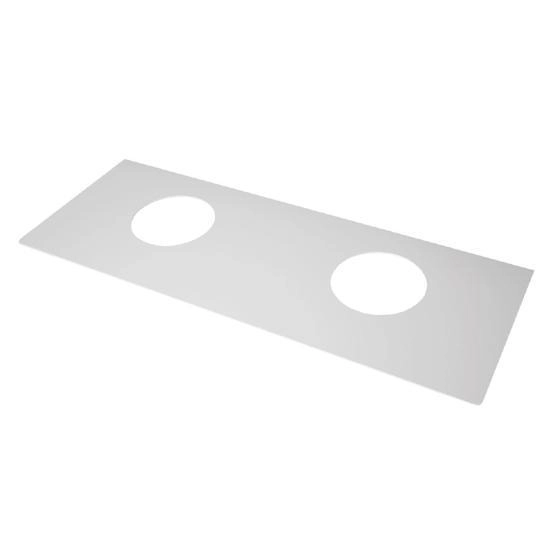 Столешница Dreja W стеклянная, для тумбы W, с отв. для 2-х  умывальников 99.9401