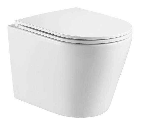 Унитаз подвесной Azario Teramo 515х360х360 безободковый (Торнадо) сиденье микролифт (AZ-0053-UQ)