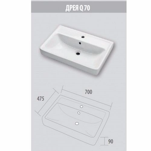 Раковина Dreja Q 70 191645