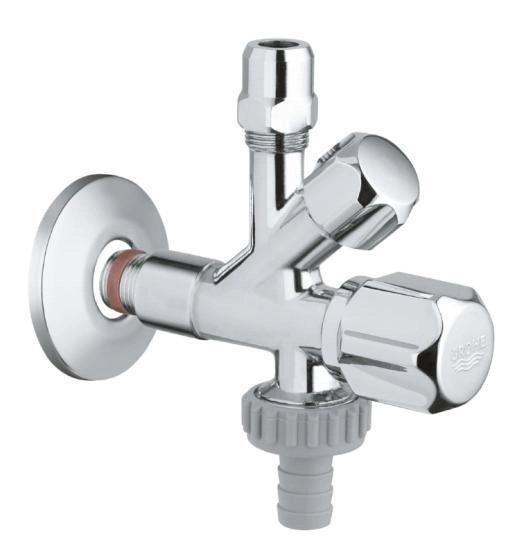 Grohe WAS 22036000 Комбинированный угловой вентиль с уплотнительным кольцом 1/2"