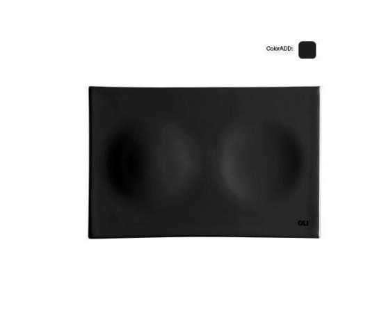 Панель бесконтактная двойная OLI MOON 878981, no-toutch, черная