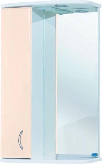 Зеркало-шкаф Bellezza Астра 50 L с подсветкой бежевый