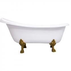 Ванна AquaStone Скарлет ножки бронза 170х80 иск. камень