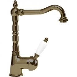 Смеситель CEZARES ELITE-BSM1-02-M для раковины,бронза с донным клапаном