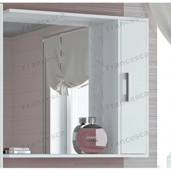 Зеркальный шкаф Francesca Eco 80 белый