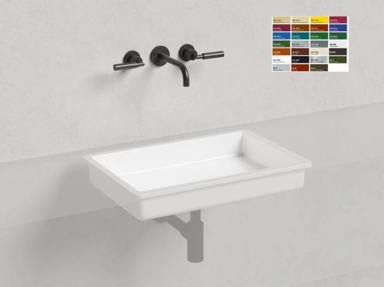 Раковина Salini MAREA 14 RAL S-Stone покраска RAL матовая 60x40 1802214MF встраиваемая