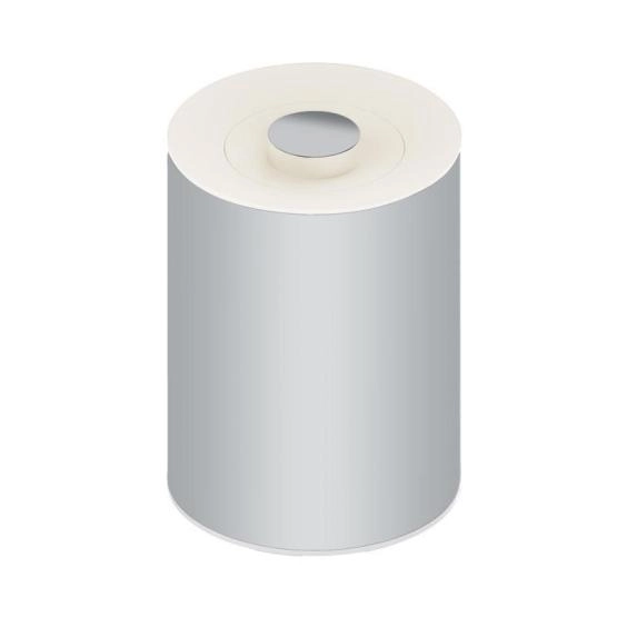 Ведро для мусора Keuco Plan 04989170051, алюминий лакированный/белый 5л