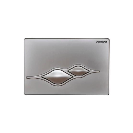 Кнопка для инсталляции CREAVIT UFO матовая серая GP1002.00