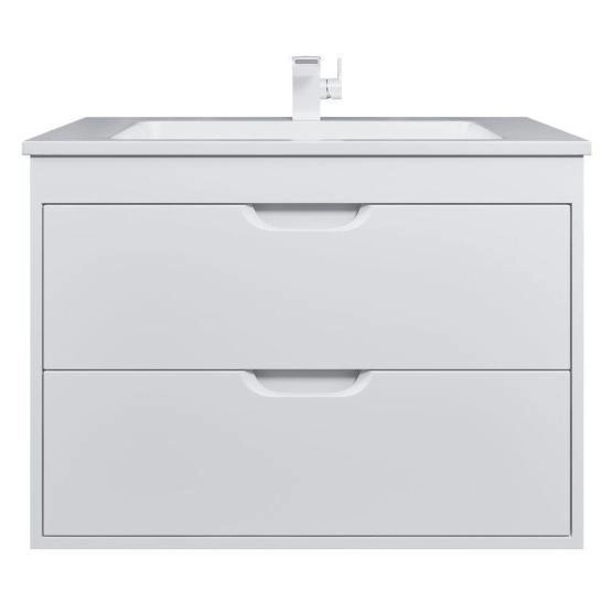 Тумба под раковину для ванной Uperwood Modul 80 см, подвесная, матовая, белая