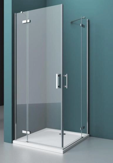 Душевой уголок BelBagno KRAFT 100x90 прозрачное стекло 6 мм профиль хром KRAFT-AH-22-100/90-C-Cr-L