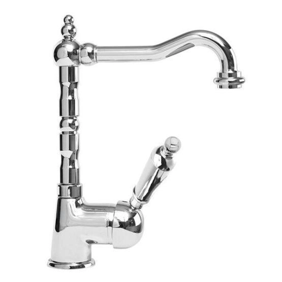 Смеситель CEZARES ELITE-LSM2-01-M для раковины,хром с донным клапаном