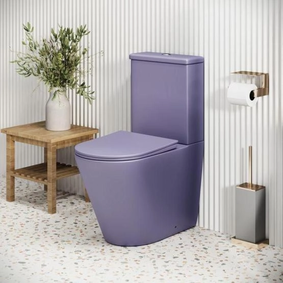 Унитаз Grossman GR-4480LIMS Color (620*365*810) ФИОЛЕТОВЫЙ МАТОВЫЙ напольный Безободковый
