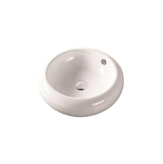 Раковина SantiLine SL-1064 50x50 на столешницу керамическая Белый