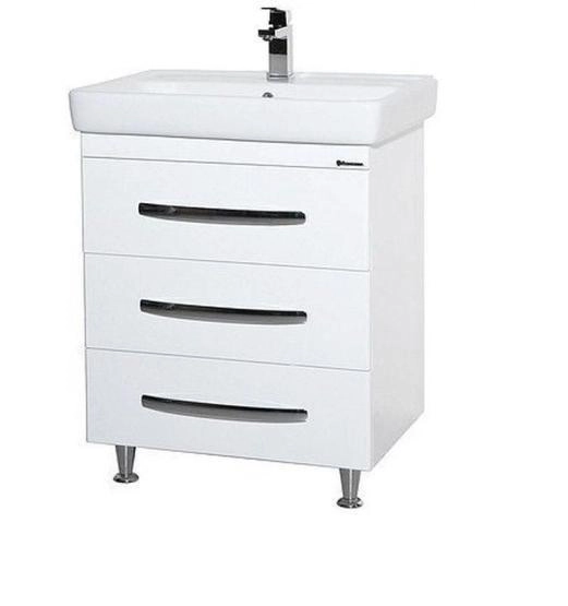 Тумба под раковину Bellezza Рокко 60 напольная с 3 ящ. (Тигода) белая