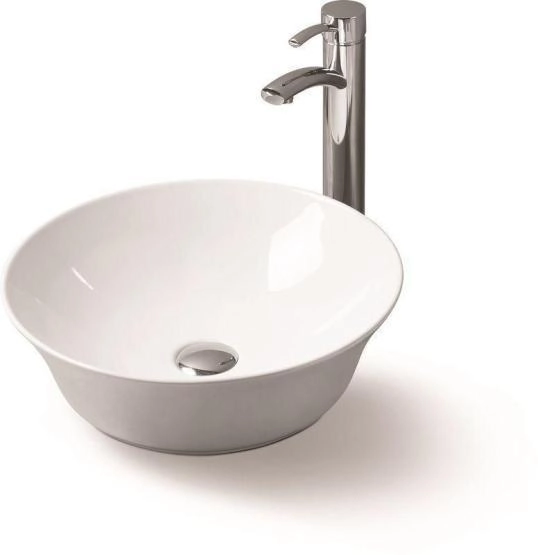 Раковина SantiLine SL-1053 41,5x41,5 на столешницу керамическая Белый