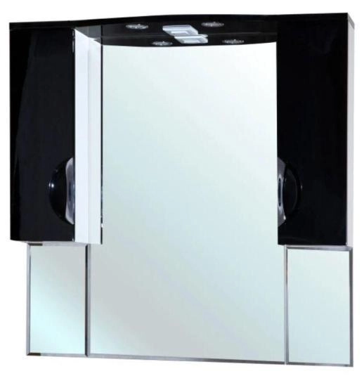 Зеркало-шкаф Bellezza Лагуна 105 с подсветкой черный