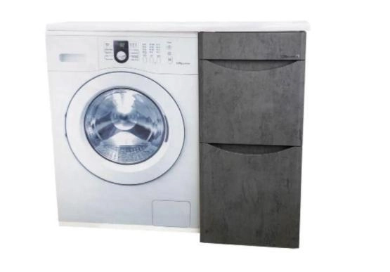 Тумба под раковину Bellezza Олиссия 100 напольная с 2 ящ. серая