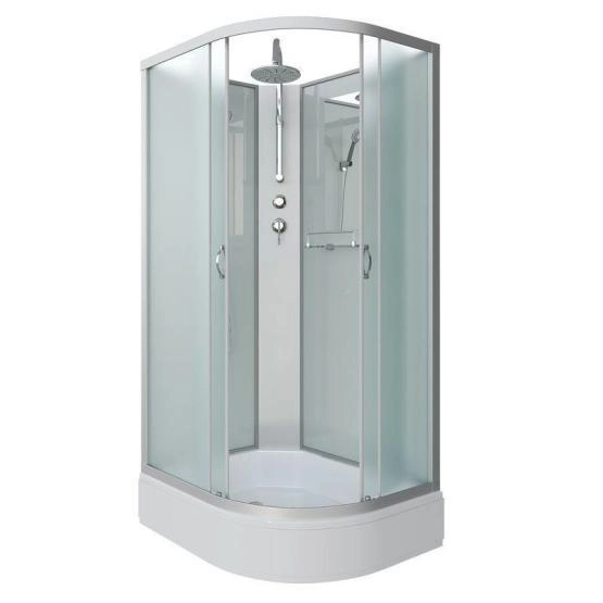 Душевая кабина Niagara NG-33184-14LBKT 1100х800х2100-2400 средний поддон  26см стекло матовое
