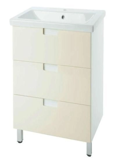 Тумба под раковину Bellezza Пегас 50 напольная с 3 ящ. бежевая