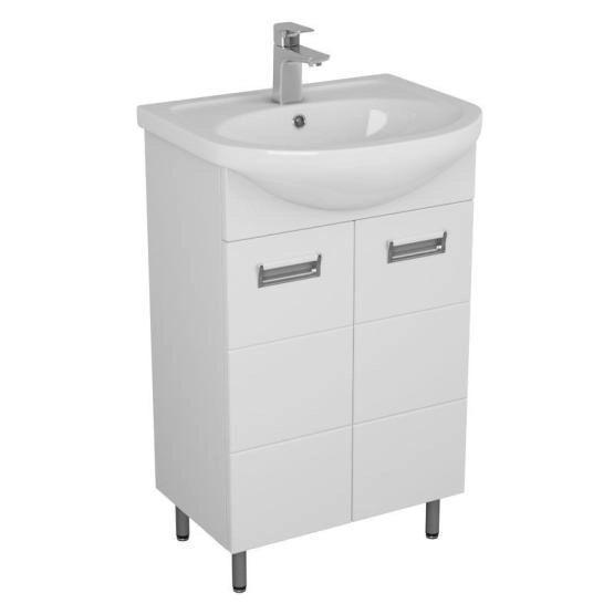 Тумба UNCORIA Рейн 50 белая, под умывальник Уют