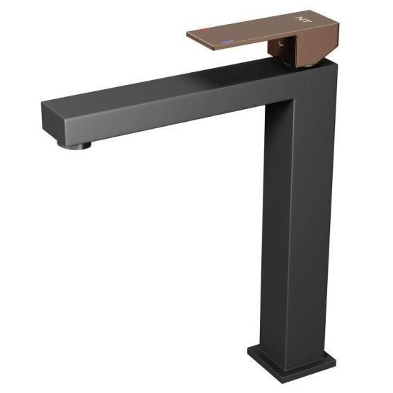 Смеситель NT BAGNO NT9001HBG ADIGO HBG для раковины черный матовый