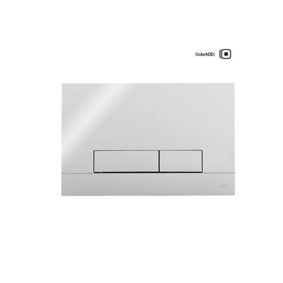 Панель OLI механическая двойная Narrow OLIpure, пластик, хром глянцевый, 148301