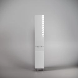 Колонна универсальная Style Line Марелла с корзиной, Люкс антискрейтч белый глянец, PLUS