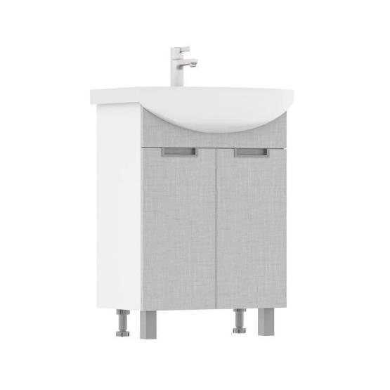 Тумба для ванной Volna Vario Sf60.2D Софт/белый напольная (Балтика) раковина отдельно