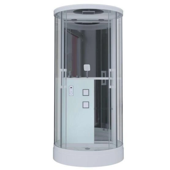 Душевая кабина GROSSMAN GR140 (90x100x215) гидромассажная с радио