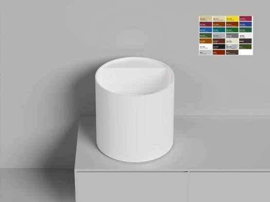 Раковина Salini ARMONIA ROUND TOP 03 S-Sense покраска RAL глянцевая 45x45 130413TGF накладная без отв.смесителя