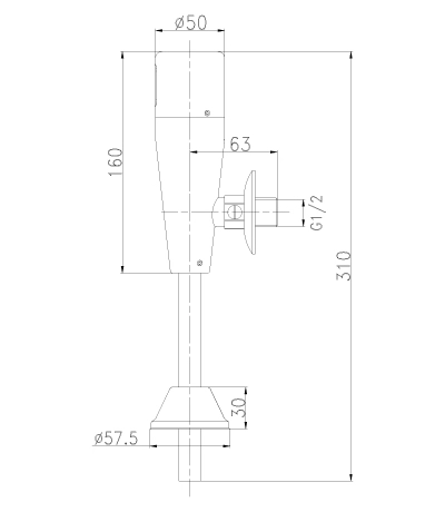 Смывное устройство Lemark Project LM4654C для писсуара бесконтактное (сенсорное)