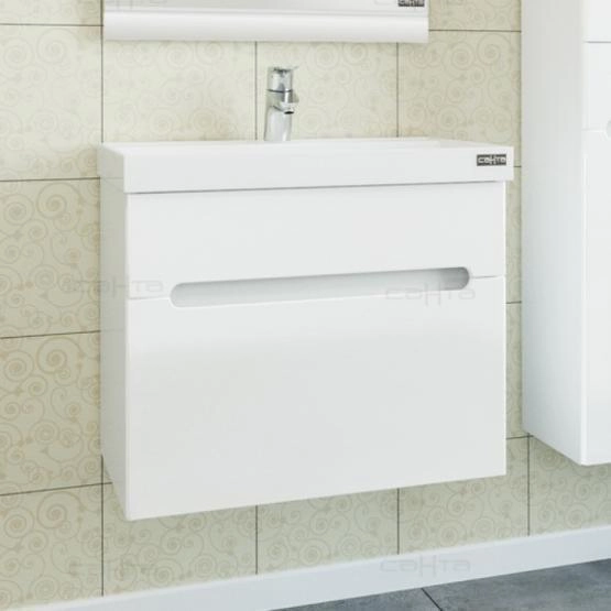 Тумба под раковину СаНта Лондон 60 224002л, подвесная (2 ящ.)